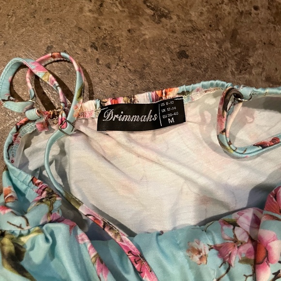 Floral Lightblue Dress - Picture 4 of 4